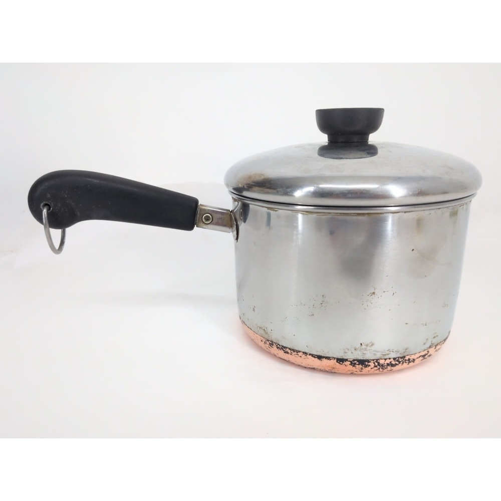 Revere Ware Copper Bottom 1801  Clinton 2 Qt 82 Saucepan with Lid